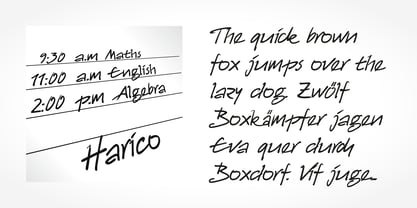 Harico Handwriting Pro Fuente Póster 2