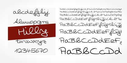 Hilly Handwriting Pro Font Poster 1