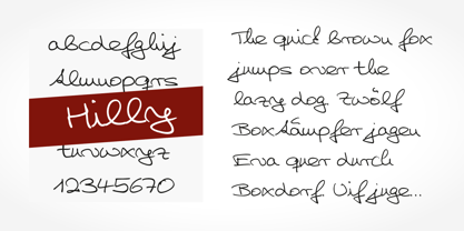Hilly Handwriting Pro Font Poster 2