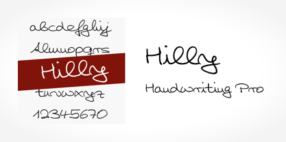 Hilly Handwriting Pro Fuente Póster 5