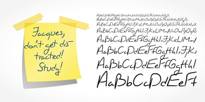 Jacques Handwriting Font Poster 1
