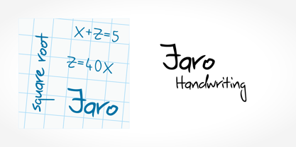 Jaro Handwriting Font Poster 5