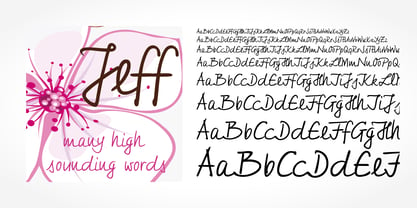 Jeff Handwriting Pro Font Poster 1