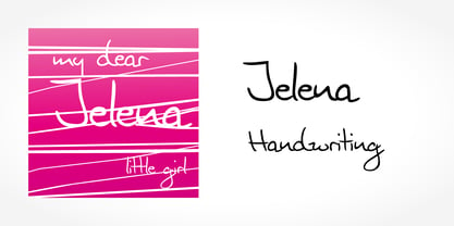Jelena Handwriting Fuente Póster 5