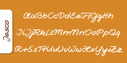 Jesco Handwriting Pro Font Poster 4