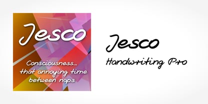Jesco Handwriting Pro Font Poster 5