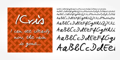 Kris Handwriting Pro Font Poster 1