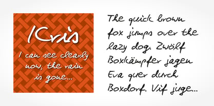 Kris Handwriting Pro Font Poster 2