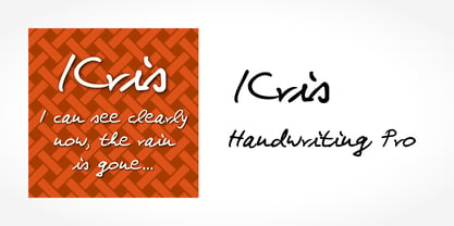 Kris Handwriting Pro Font Poster 5
