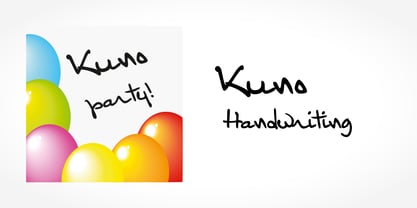 Kuno Handwriting Fuente Póster 5