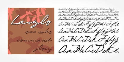 Laszlo Handwriting Font Poster 1