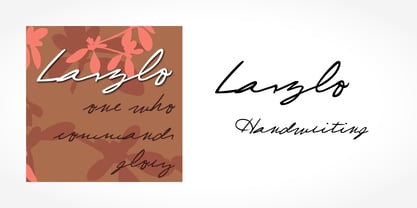 Laszlo Handwriting Font Poster 5