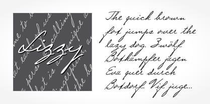 Lizzy Handwriting Font Poster 2