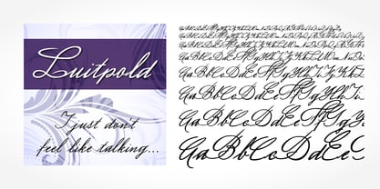 Luitpold Handwriting Font Poster 1