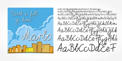 Marbo Handwriting Pro Fuente Póster 1