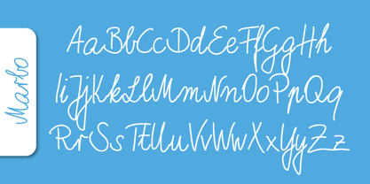 Marbo Handwriting Pro Font Poster 4