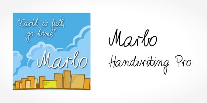 Marbo Handwriting Pro Font Poster 5