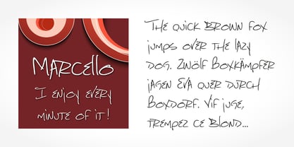 Marcello Handwriting Font Poster 2