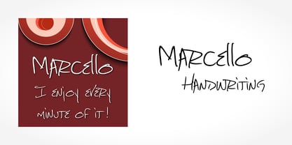 Marcello Handwriting Font Poster 5