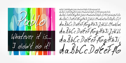 Pablo Handwriting Font Poster 1