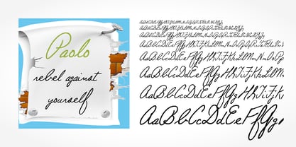 Paolo Handwriting Font Poster 1