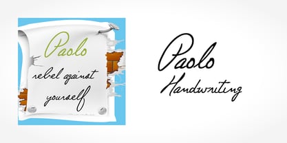 Paolo Handwriting Font Poster 5