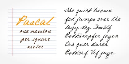 Pascal Handwriting Font Poster 2