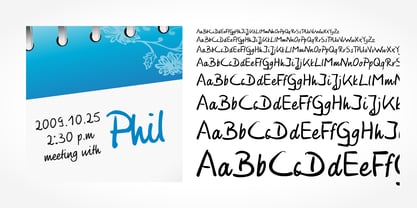 Phil Handwriting Font Poster 1