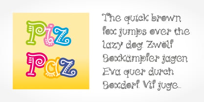 PizPaz Handwriting Font Poster 2