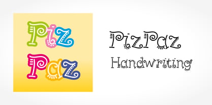 PizPaz Handwriting Fuente Póster 5