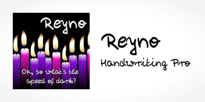 Reyno Handwriting Pro Fuente Póster 5