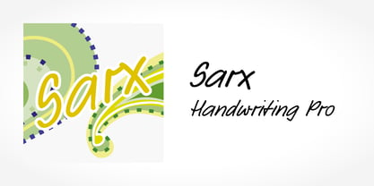 Sarx Handwriting Pro Fuente Póster 5