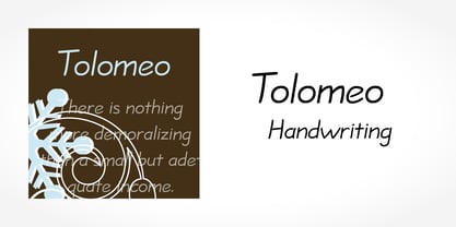 Tolomeo Handwriting Fuente Póster 5
