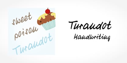 Turandot Handwriting Font Poster 5