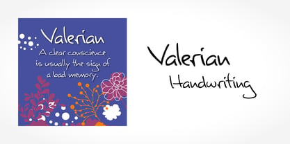 Valerian Handwriting Font Poster 5