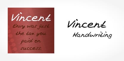 Vincent Handschrift Font Poster 5