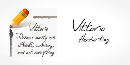 Vittorio Handwriting Font Poster 5