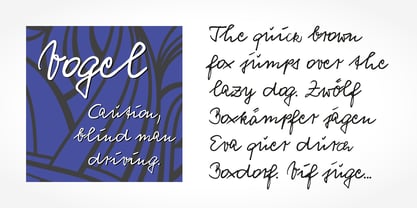 Vogel Handwriting Pro Font Poster 2