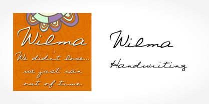 Wilma Handwriting Fuente Póster 5