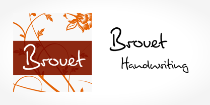 Brouet Handwriting Font Poster 5