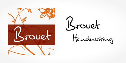 Brouet Handwriting Fuente Póster 5