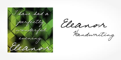 Eleanor Handwriting Font Poster 5