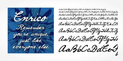 Enrico Handwriting Font Poster 1
