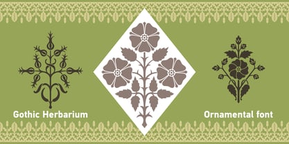 Gothic Herbarium Font Poster 3