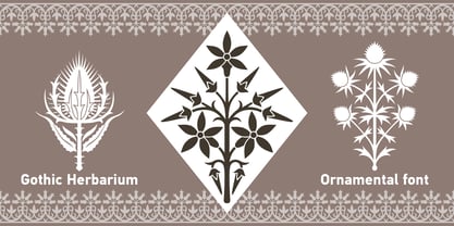 Gothic Herbarium Font Poster 1