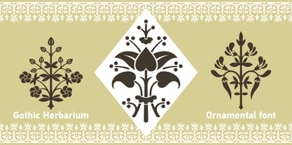 Gothic Herbarium Font Poster 4