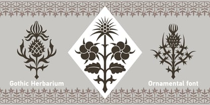 Gothic Herbarium Font Poster 2