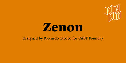 Zenon Font Poster 1