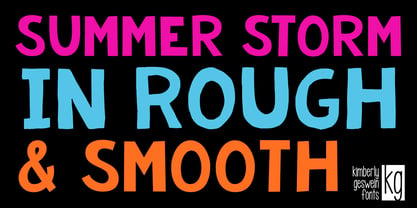 KG Summer Storm Font Poster 1