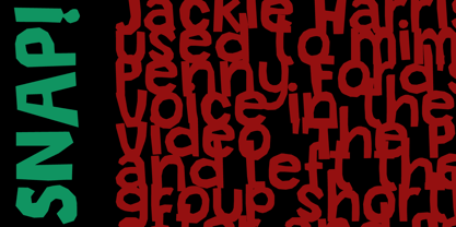 Snippity Snap Font Poster 3